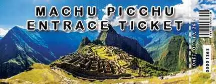 Historic Sanctuary of Machu Picchu entrance tickets